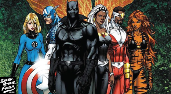 top 4, black, comic book, characters, superstupidfresh, storm, falcon, frenzy, black panther, blade,
